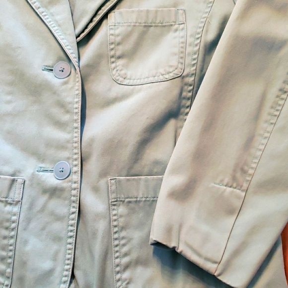 Old Navy Turquoise 3/4 Sleeve Blazer Jacket - Size M - Picture 3 of 7